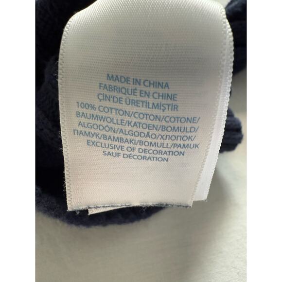 Ralph Lauren Navy‎ Sweater Girls Infants Size 9 Months 100Cotton - Picture 8 of 8